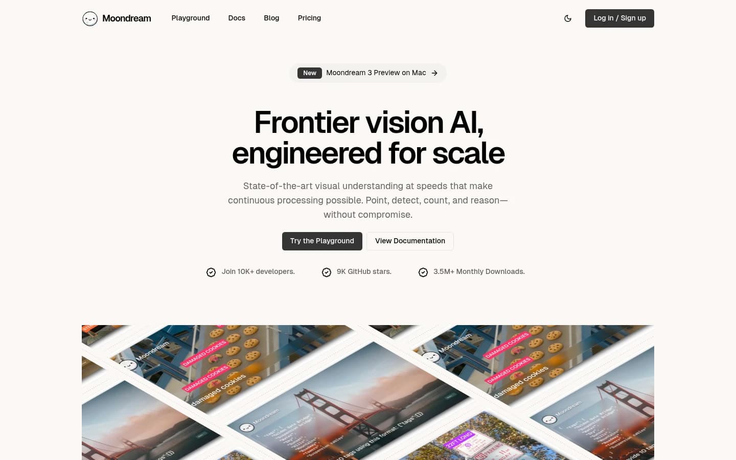 Moondream screenshot