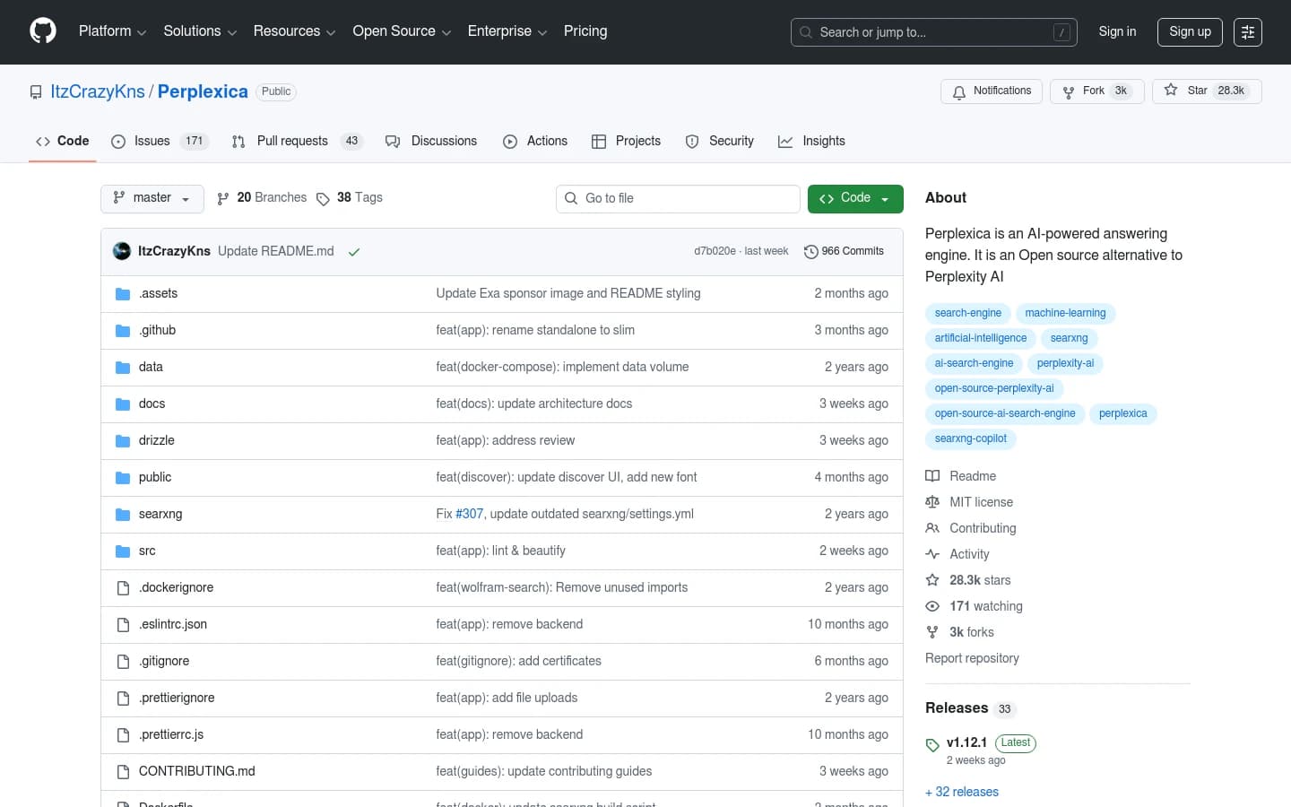Perplexica screenshot